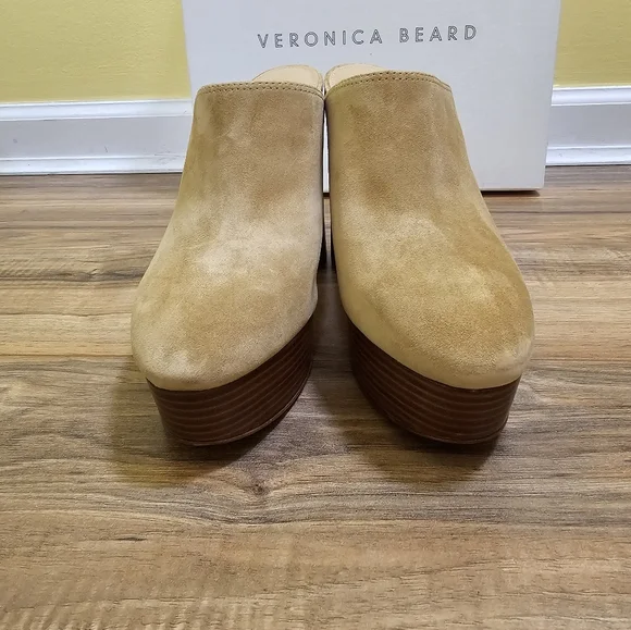 Veronica Beard Maren Suede Platform Mules, size US 9.5 - Picture 3 of 11